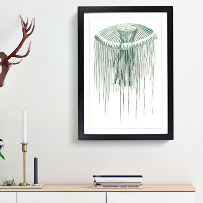 Green Jellyfish by George Shaw - Framed Print