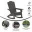 Chaise Adirondack à bascule Collis Commercial toutes saisons avec porte-gobelet pivotant-1725487031