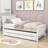 Twin 2 Drawers Platforms Bed with Trundle-1569645548