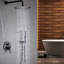 10" Wall Mounted Dual Function Shower System With Pressure Balanced Valve-62327999