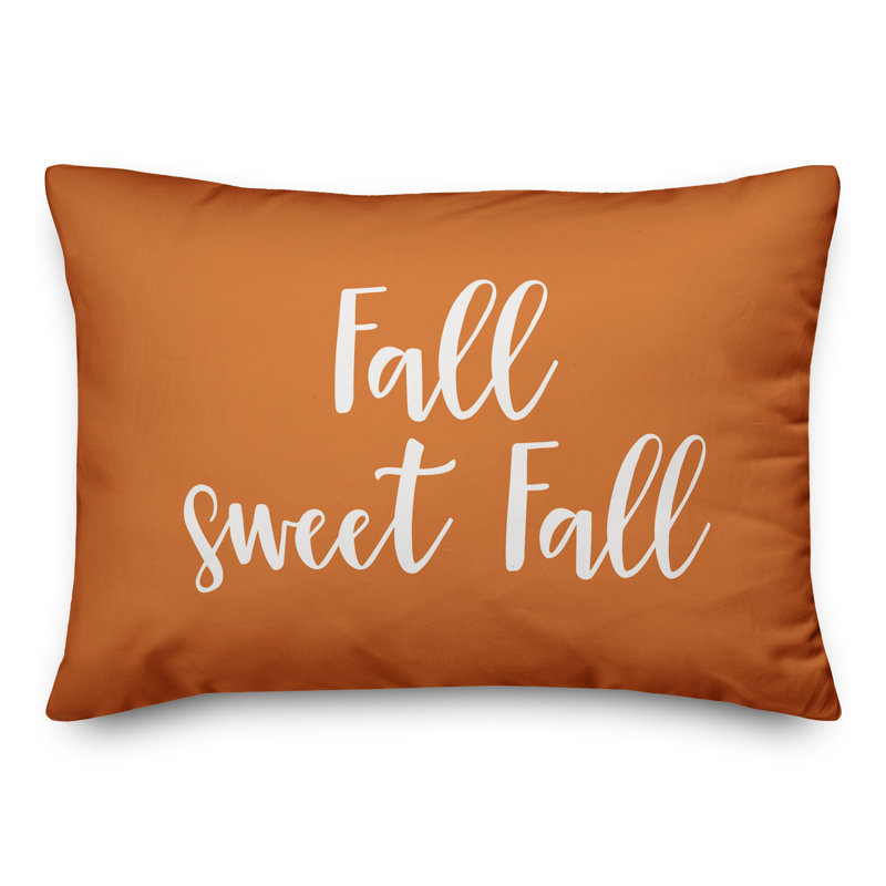 Reversible Throw Pillow, Orange