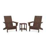POLYWOOD by AllModern Outdoor Adirondack Chair With Table