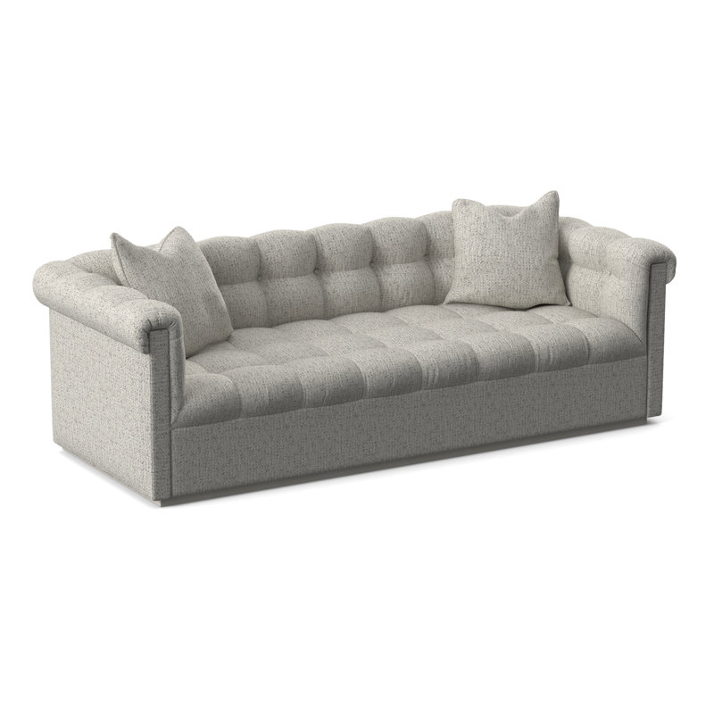Thom Filicia Home 98" Nottingham Sofa, Tuck Metal, Wrenn