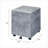 File Cabinets | Modern 3-Drawer Rolling File Cabinet | Faux Concrete Finish | Brushed Silver | Gray | Metal,Synthetic Wood
