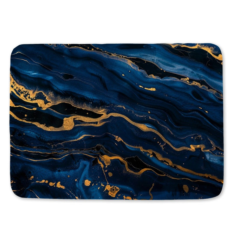 Bethanee Microfiber / Microsuede Bath Mat, 21"W x 34"L