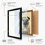 Pug Portrait Modern - Framed Print-936398100-936398096