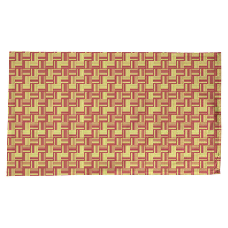 Rayures nattes classiques Nappe, Rouge/jaune