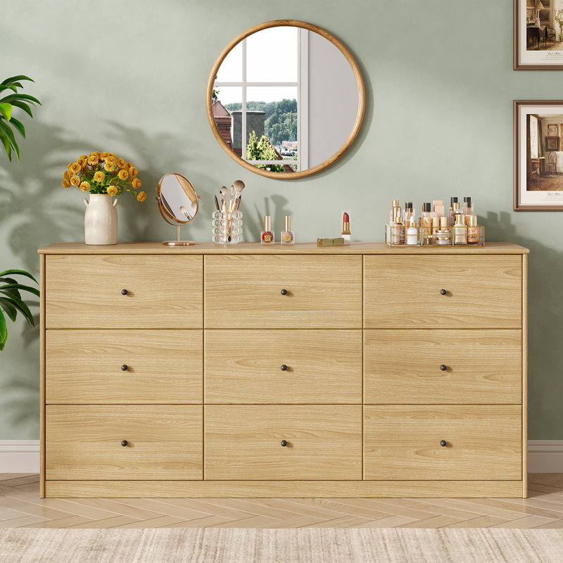 Commode 9 tiroirs Pilou, Natural