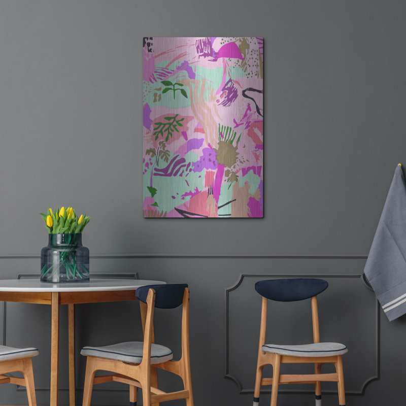  «Chrome Reverie 1» par Melissa Wang, art mural en métal, 24 po x 36 po, H 36 po x l 24 po