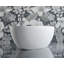 Baignoire autoportante CRESTWOOD 67 po en surface solide blanche