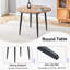 Avec un mécanisme rétractable astucieux, le plateau de table en bois aggloméré et les pieds en métal noir ont une surface lisse et délicate. Le look unique crée la silhouette élégante d'une maison moderne.