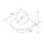 Applique murale Alba Travertine Globe