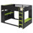 Dasher Gaming Loft Bed with Desk, Storage, Hanging Rod & RGB Lighting-1912655732