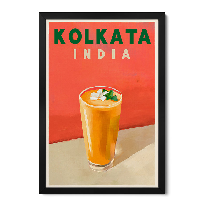 Affiche de voyage Kolkata, H 24 po x l 16 po