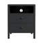 48cm W Solid + Manufactured Wood Bedside Table-141536213