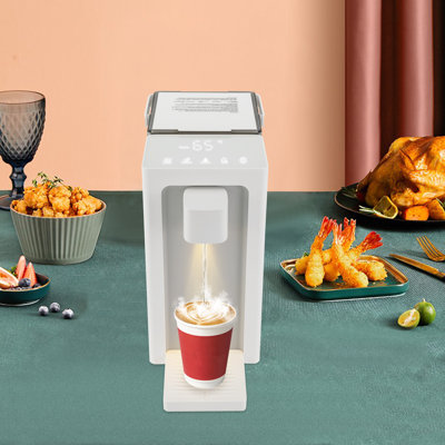 Distributeur de filtre à eau chaude de comptoir instantané, système de filtration d'eau 101,45 oz 3L avec 5 réglages de température et 3 réglages de volume, verrou de sécurité pour enfants pour la maison et le bureau
