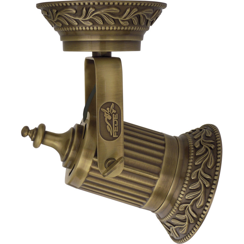 VIENNA Semi Flush Mount, Antique Brass