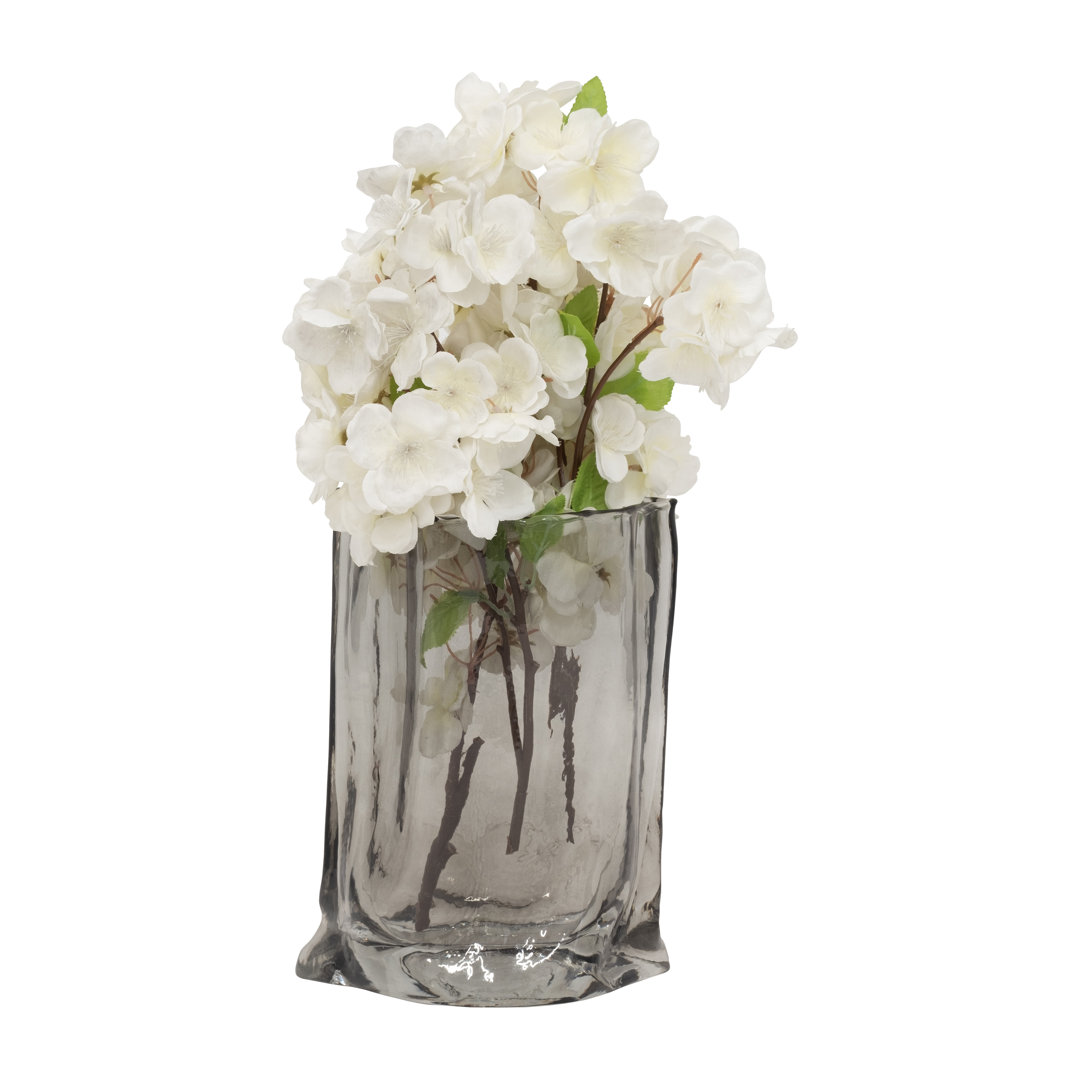 Glass Smoke Cylinder Paper Bag Vase AllModern