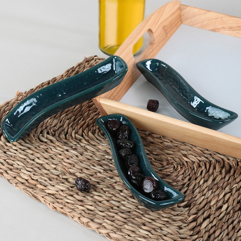 Assiette Longinos, Vert foncé