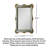 American Vintage Carved Frame Explosion-Proof Full-Length Mirror-1670823124