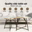  Side Table Set 2 Pcs Smoked Oak And Black 50 X 50 X 50 Cm-1826725360