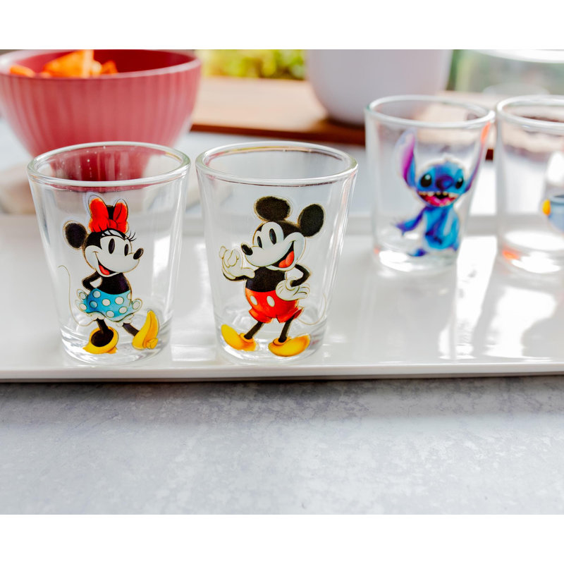 Mini-verres à liqueur Disney 2 pièces | Ensemble de 4