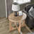 Lallier Oval Drum End Side Table