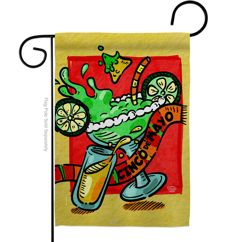 Drapeau de jardin Margarita Of Mayo, H 18,5 po x l 13 po