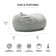 Big Joe Extra Large Memory Foam Bean Bag Sofa with Soft Removable Cover