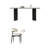 Simple Rectangular Rock Slab Dining Table Sets-107506706
