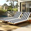 Ensemble de 2 coussins de chaise longue pour l'intérieur et l'extérieur-592892097