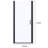 Odele 34'' - W x 72'' H Pivot Door Framed Shower Door with
