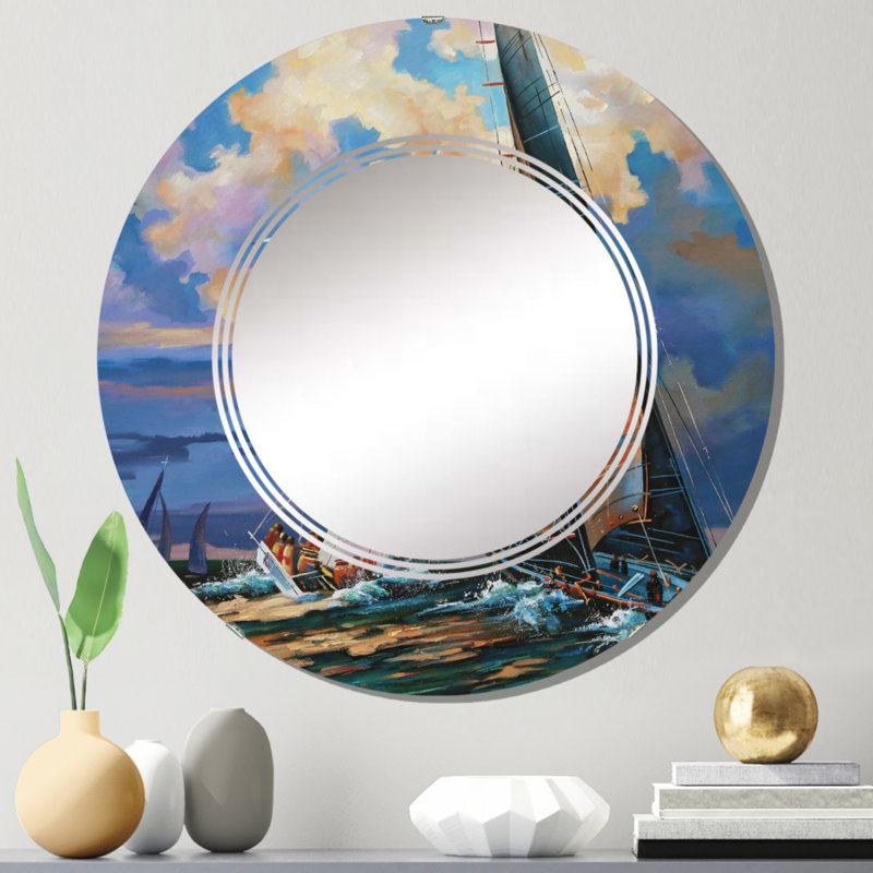Circle Mirror, 24" x 24"