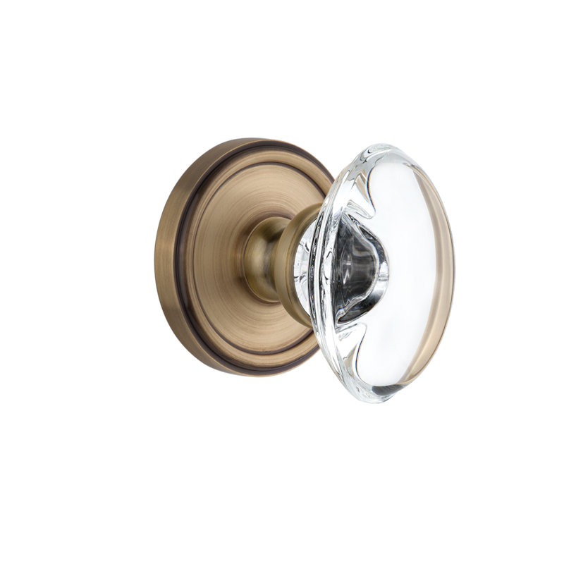 Poignée de porte Grandette Georgetown, Nickel satiné, 2-3/4"