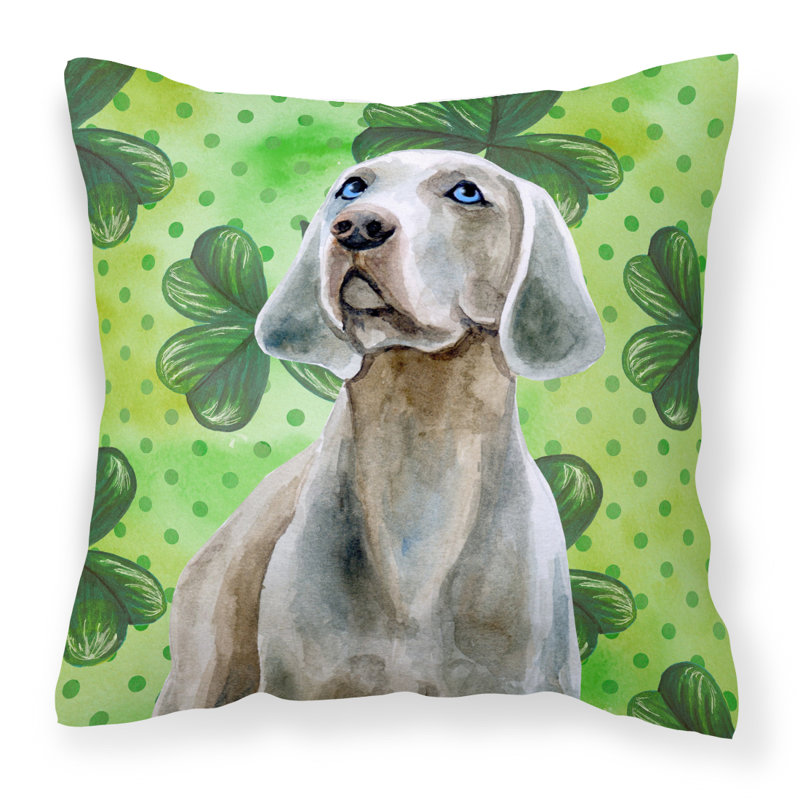 Coussin intérieur/extérieur st patrick, Weimaraner, 18 po x 18 po