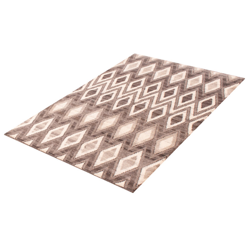 Tapis gris foncé Arlequin 5 pi 2 po x 7 pi 11 po