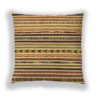 Striped Reversible Throw Pillow