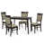 Table espresso avec chaise beige foncé