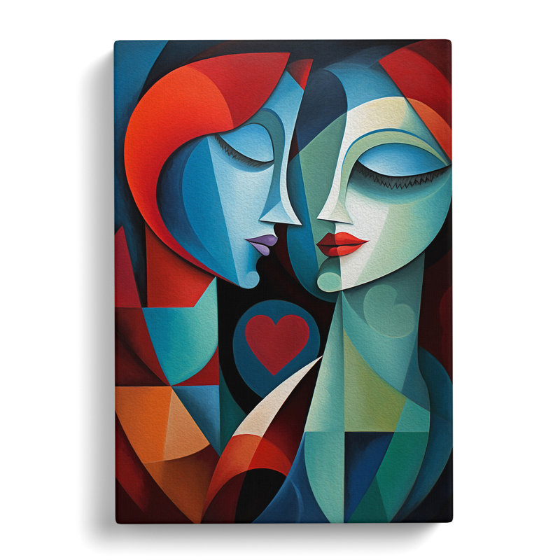 Lovers Orphism - Print, 76cm H x 50cm W x 3cm D