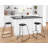 Hallette Upholstered Counter Stool with Metal Frame-623170089