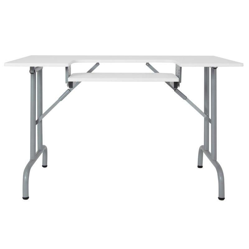 Table de couture pliante à usages multiples l 47,5 po x P 28 po avec tablettes réglables