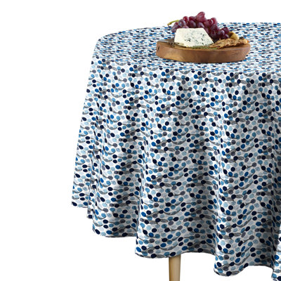 Arroliga Whales Dots Round Tablecloth