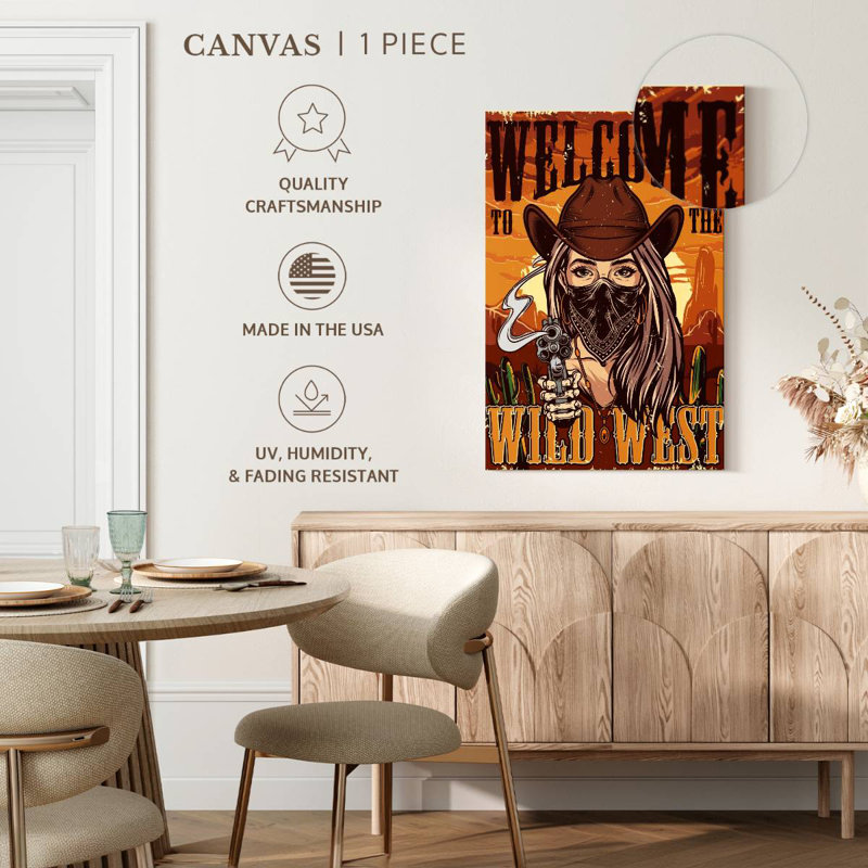 Wild West Welcome, H 24 po x l 16 po