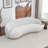 Simona Kidney-Shaped Grounded Curved 3-Seat Sofa