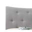 Grand lit en tissu gris Venacha
