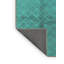 Tapis oriental bleu en laine / polyester tissé à la machine Edelt-76834911