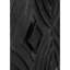 Buffet antique avec 4 portes à motif convexe et 2 tablettes - Fabrication en bois massif pour une grande durabilité, armoire de rangement de 60 po de large avec rangement noir-699691971