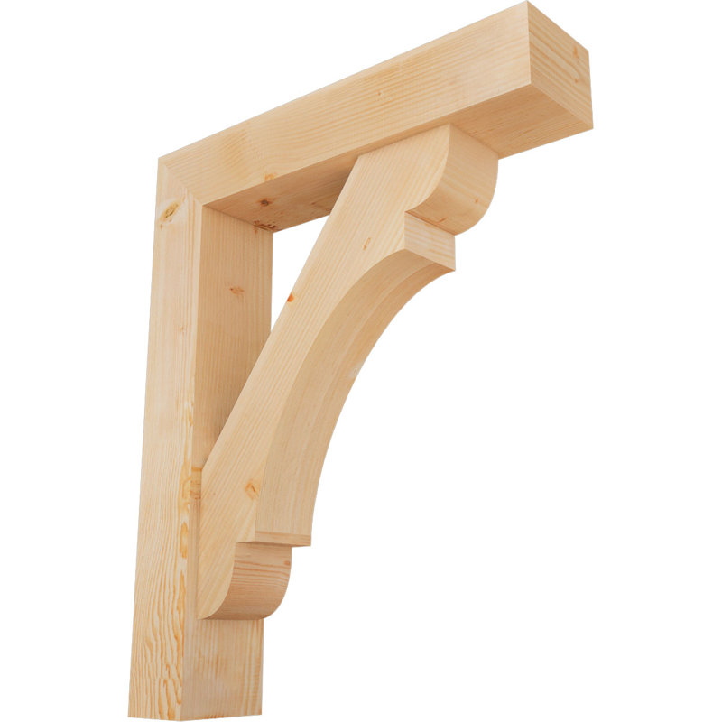 Support de bloc olympique avec entretoise décalée, 42 x 34, Sapin Douglas de l 7 1/2 (lisse)