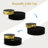 31.5 Inch Black And Gold Coffee Table 2 Tiers Center Table With 360°Swivel Tabletop-1544696953-1544696958