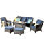 Ensemble de patio complet 6 pièces avec coussins NTC-86180015